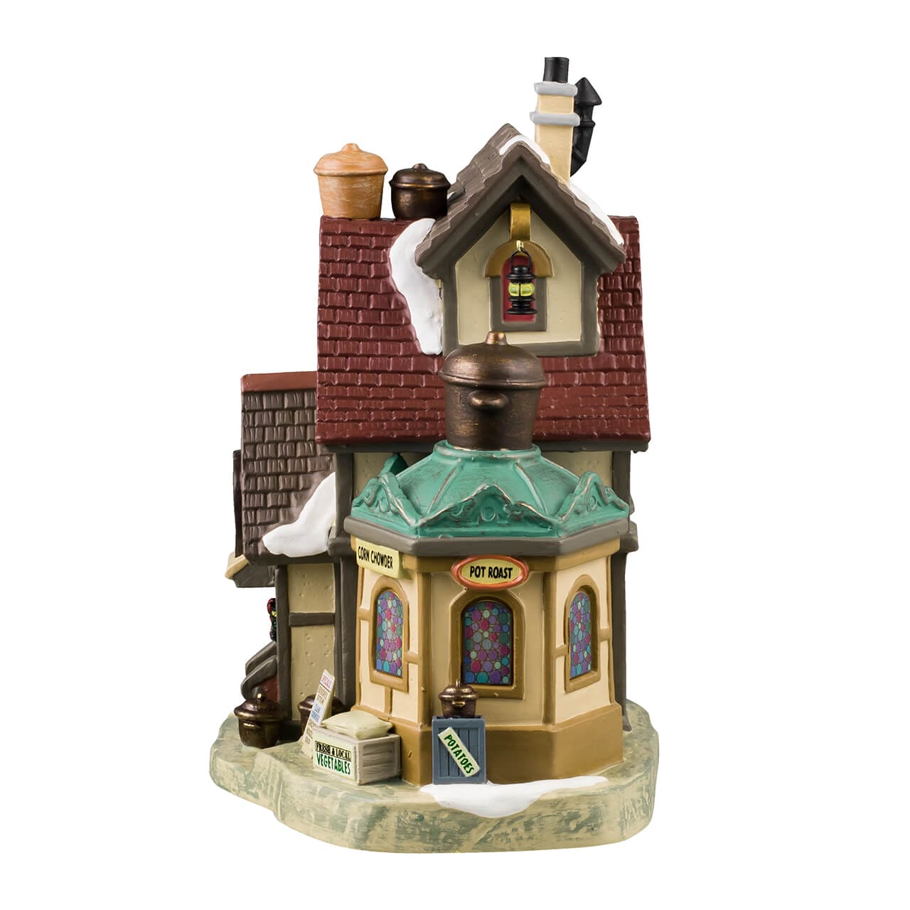 lemax-the-iron-pot-b-timent-miniature-de-collection-caddington image 3