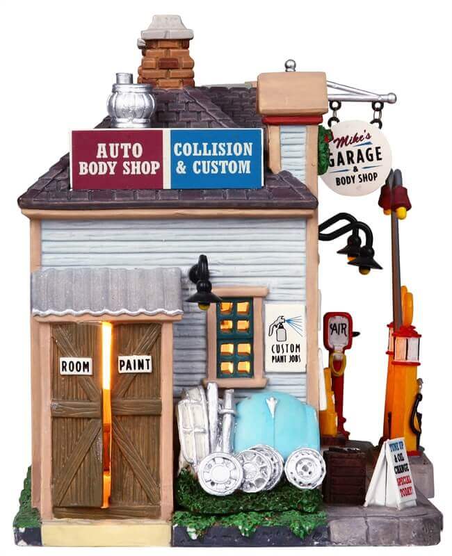 lemax-mike-s-auto-repair-body-shop-b-timent-miniature-illumin image 3