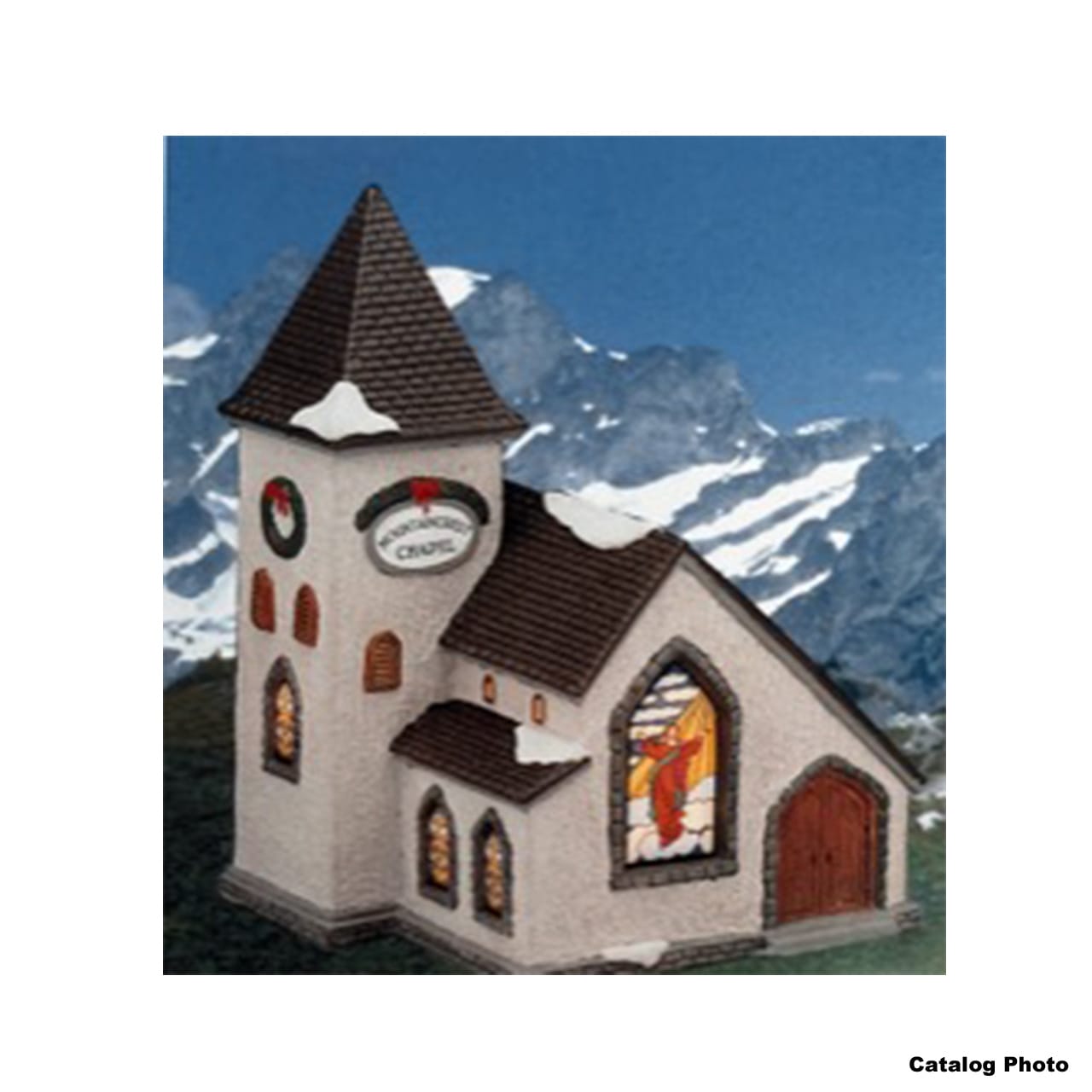 lemax-mountaincrest-chapel-b-timent-chapelle-de-village-miniature image 1