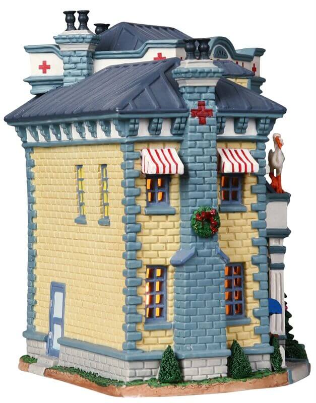 lemax-smith-memorial-hospital-miniature-de-village-de-collection image 3