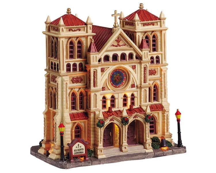 lemax-all-saints-cathedral-cath-drale-miniature-lumineuse-de-collection image 1