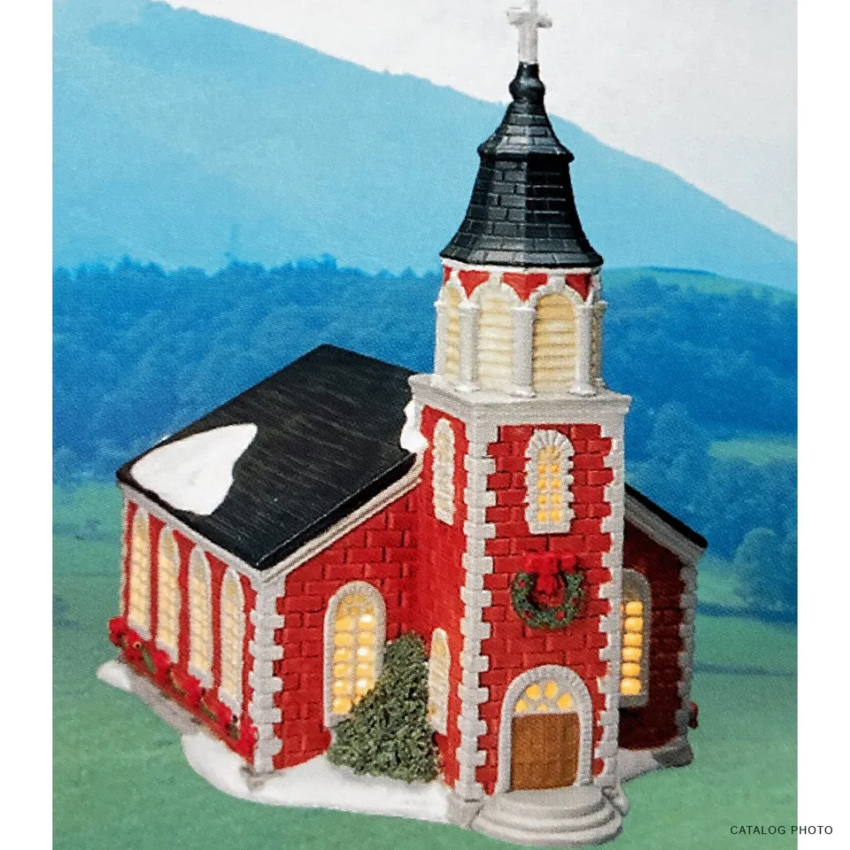 lemax-st-paul-s-church-glise-lumineuse-miniature-village-de-no-l image 1