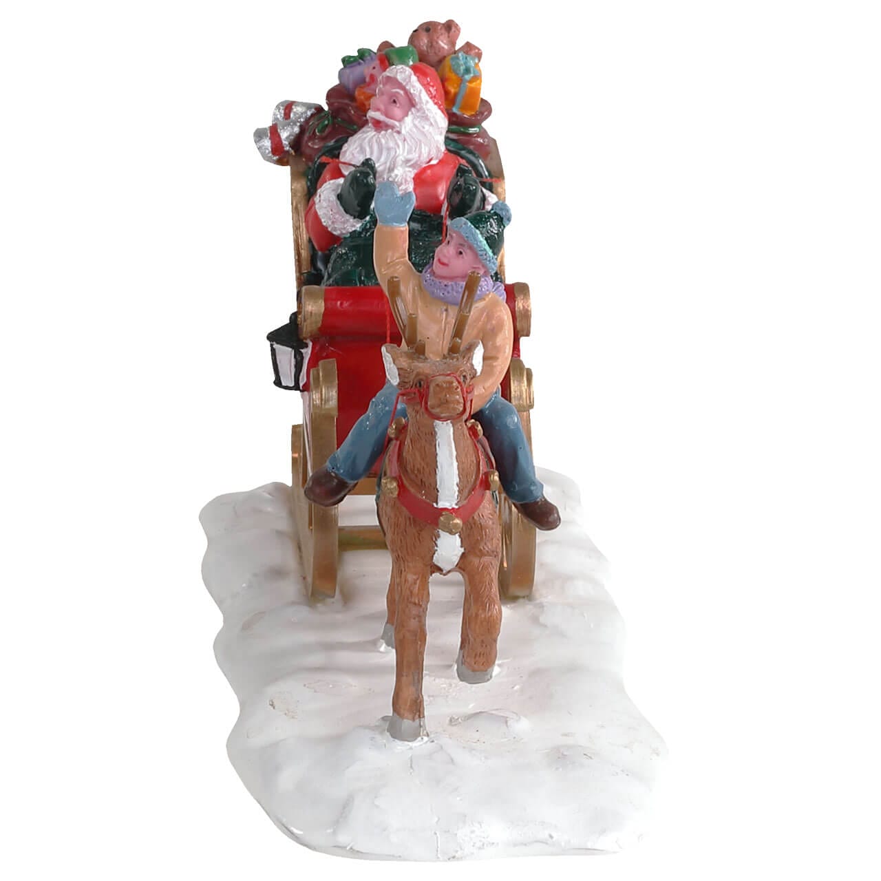 lemax-santa-s-sleigh-tra-neau-du-p-re-no-l-avec-renne-figurine image 3