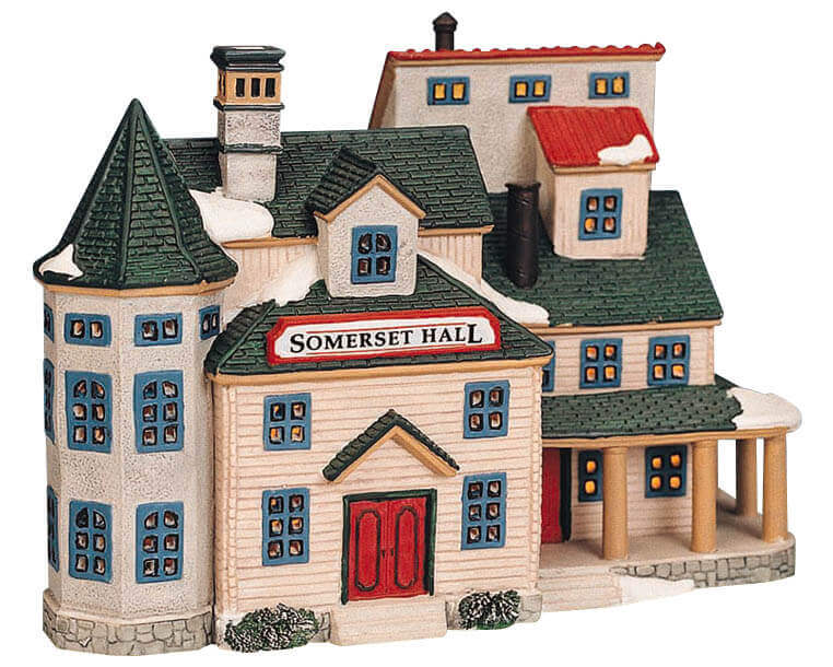 lemax-somerset-hall-maison-miniature-de-village-de-collection image 1