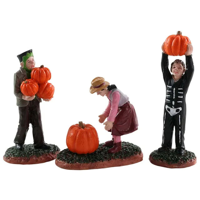 lemax-pumpkin-pickers-figurine-miniature-citrouilles-halloween image 1