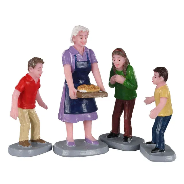 lemax-family-tradition-figurine-miniature-tarte-en-famille image 1