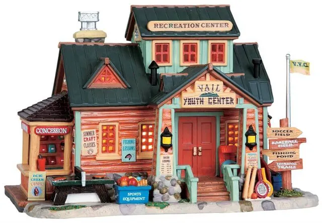 lemax-vail-youth-center-b-timent-miniature-lumineux-de-village image 1