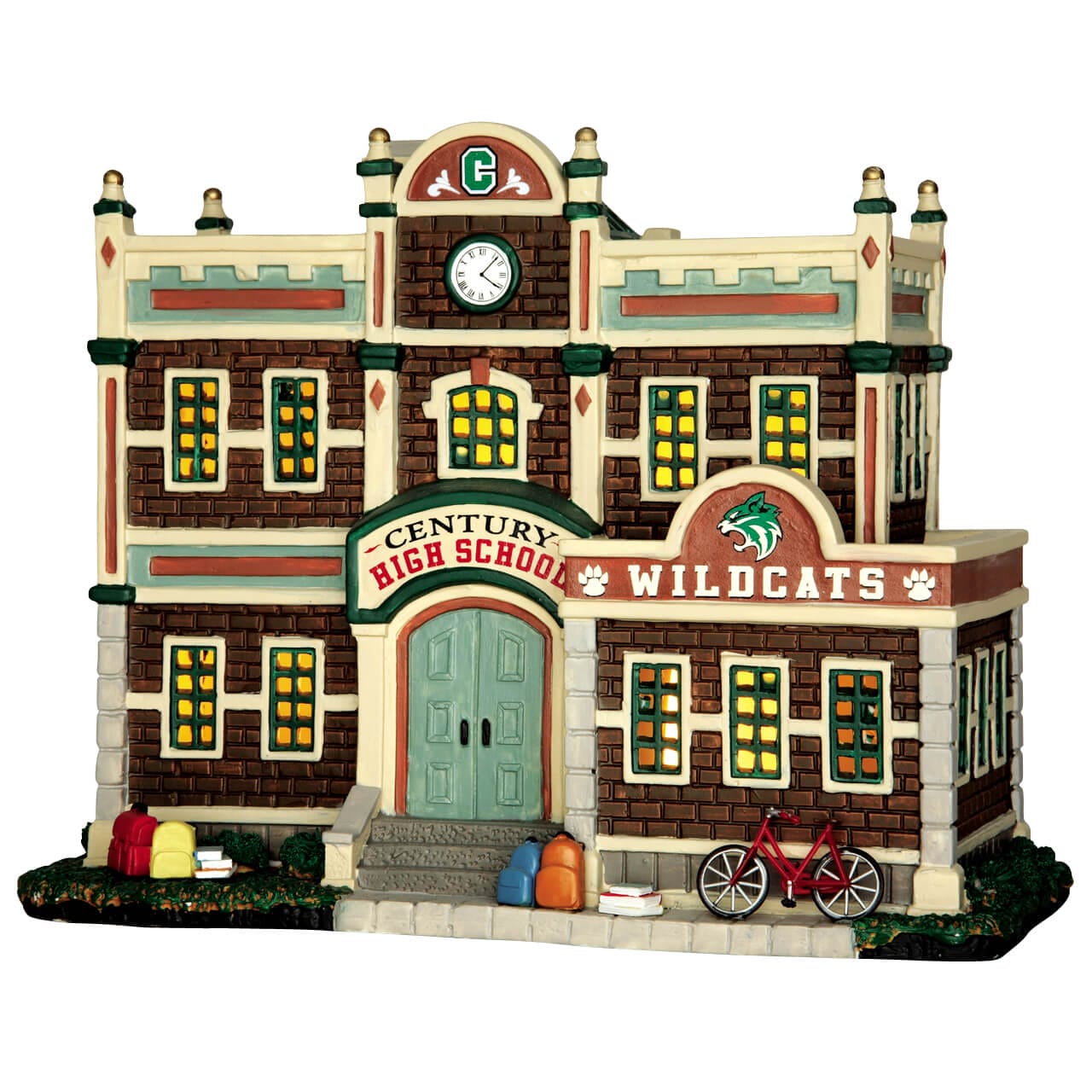 lemax-century-high-school-b-timent-miniature-village-de-no-l image 1