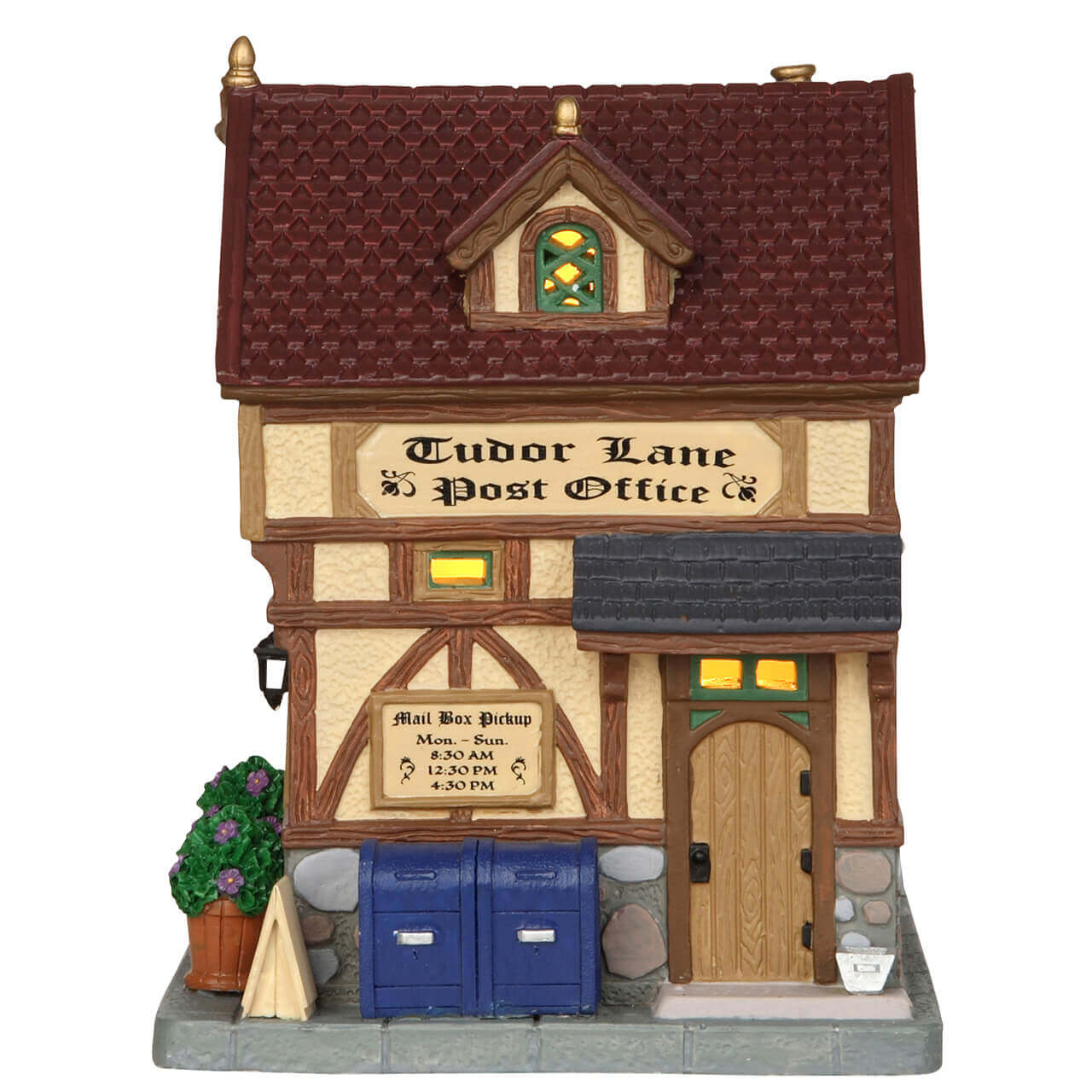lemax-tudor-lane-post-office-bureau-de-poste-anglais-miniature image 3