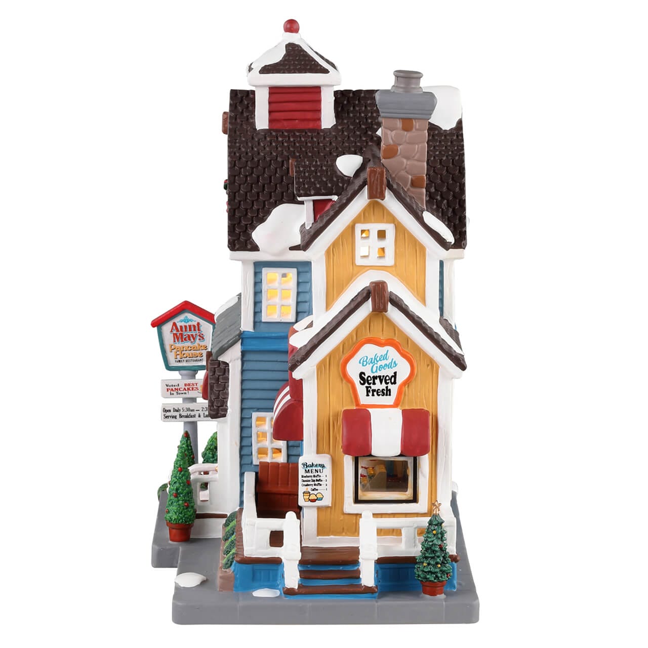 lemax-aunt-may-s-pancake-house-restaurant-miniature-harvest-crossing image 3