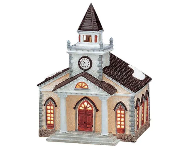 lemax-st-thomas-church-glise-lumineuse-village image 1