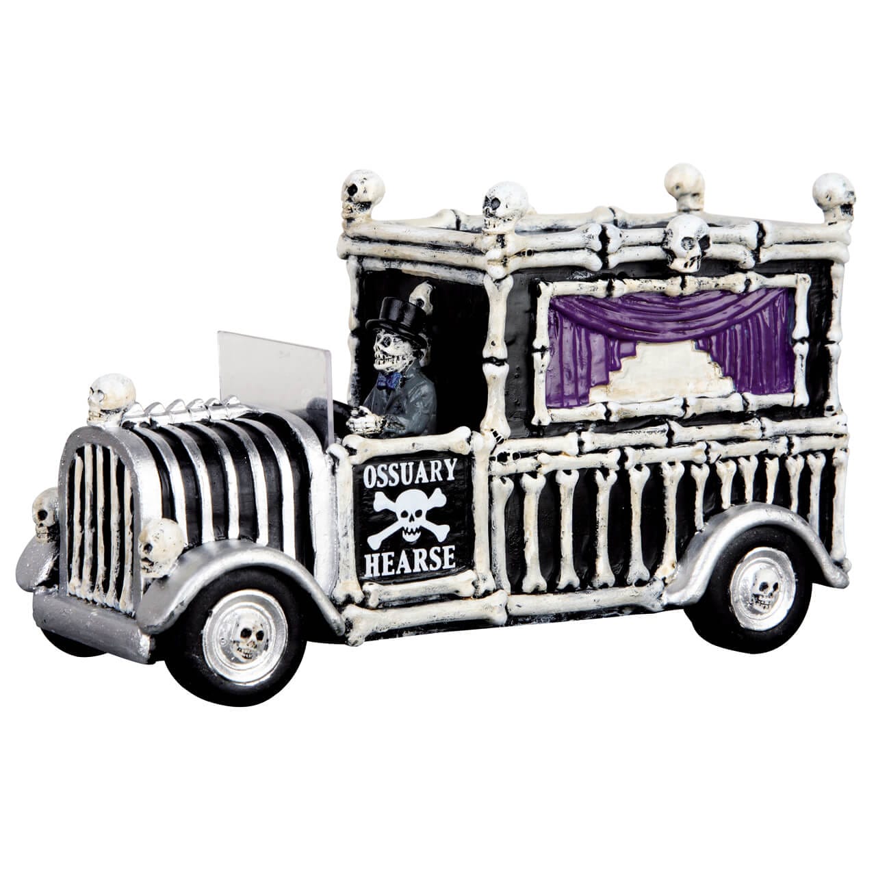 lemax-hearse-of-bones-corbillard-miniature-spooky-town image 1