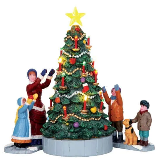 lemax-the-village-tree-set-of-3-lot-sapins-miniatures image 1