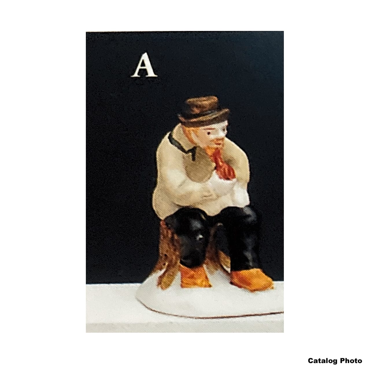 lemax-resting-on-stump-figurine-miniature-village image 1