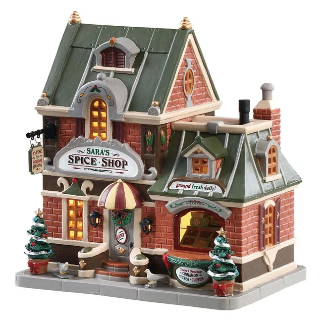 lemax-sara-s-spice-shop-b-timent-miniature-village-de-no-l image 1