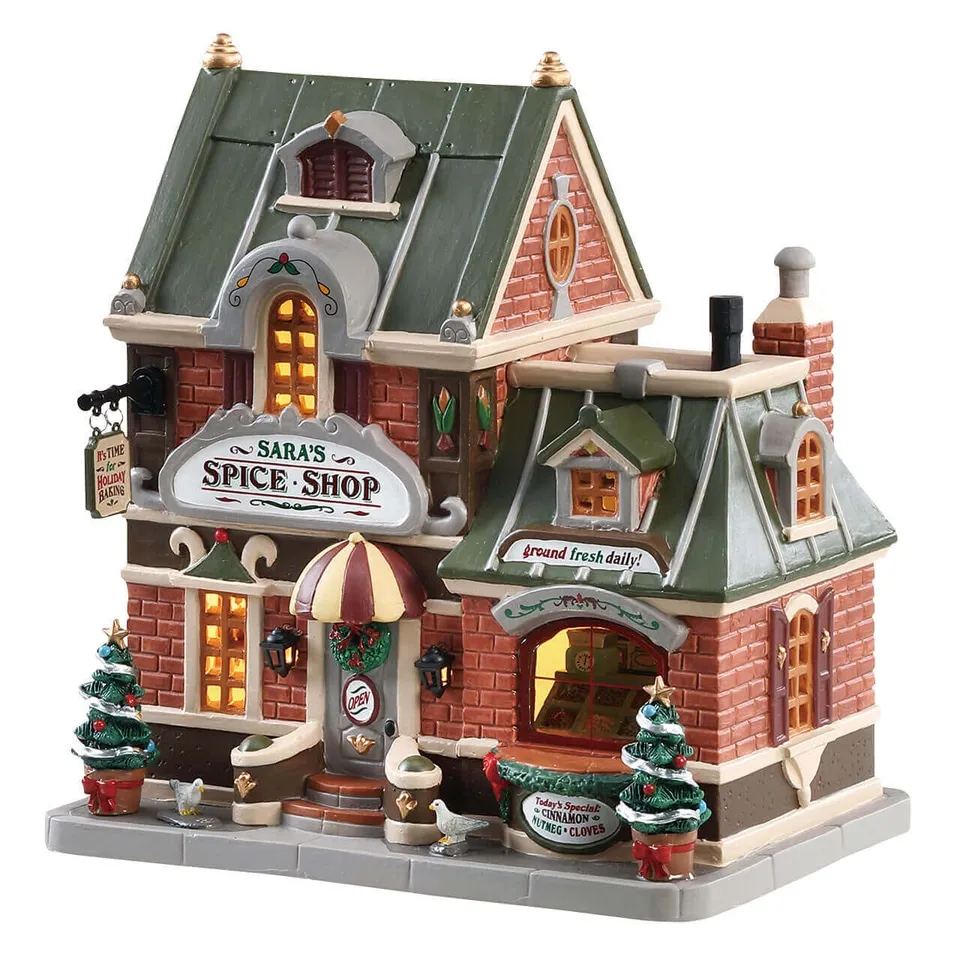 lemax-sara-s-spice-shop-b-timent-miniature-village-de-no-l image 1