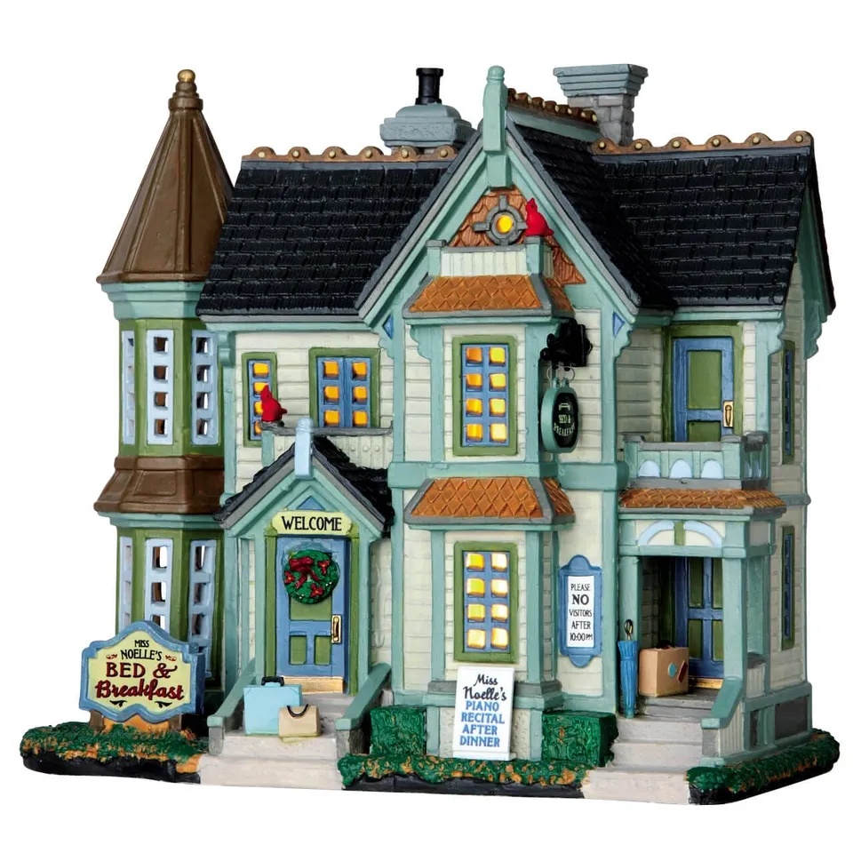 lemax-miss-noelle-s-bed-breakfast-maison-miniature-lumineuse image 1