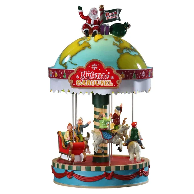 lemax-yuletide-carousel-man-ge-musical-lumineux-carnival image 1