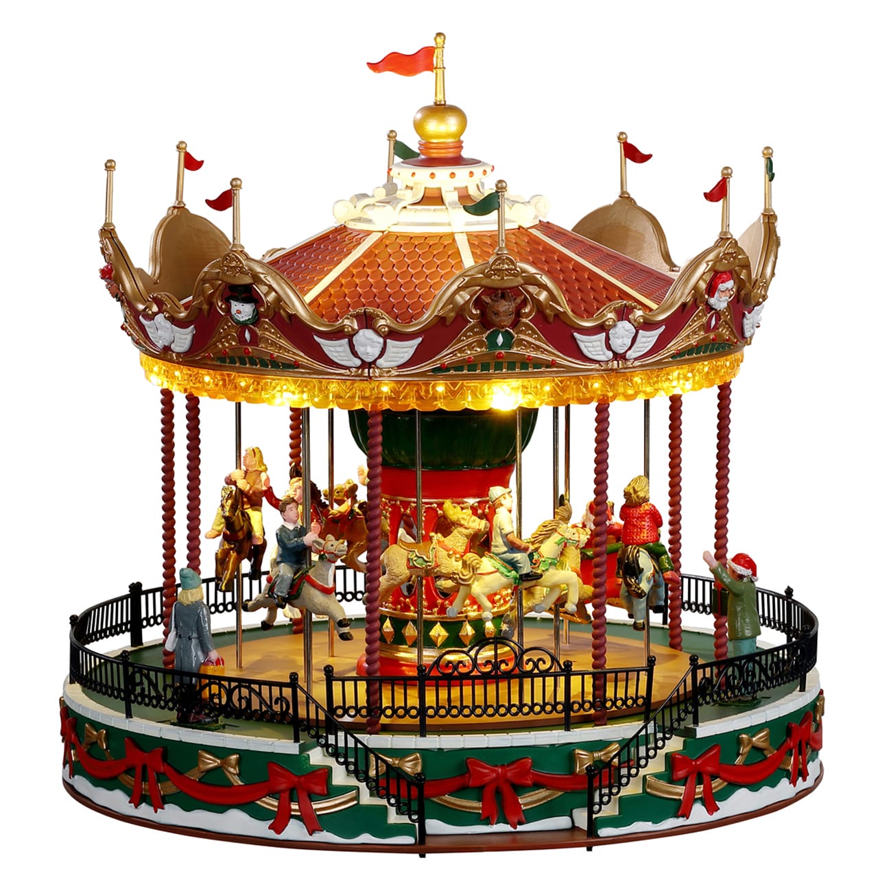 lemax-santa-carousel-man-ge-de-no-l-anim-et-musical image 1