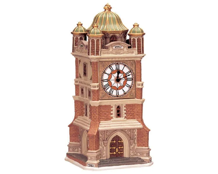 lemax-heritage-park-clock-tower-b-timent-miniature-lumineux image 1