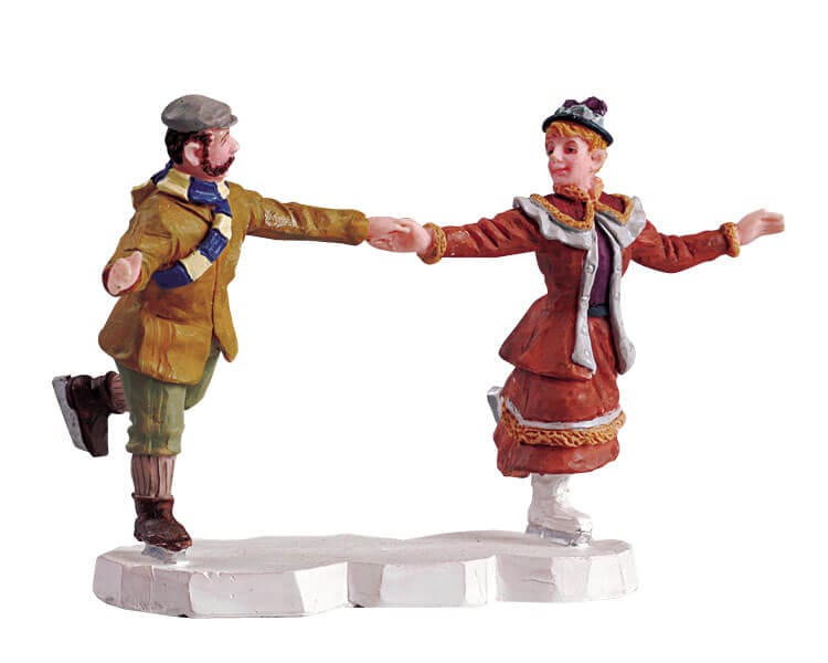 lemax-ice-dancers-figurine-patineurs-village-miniature image 1