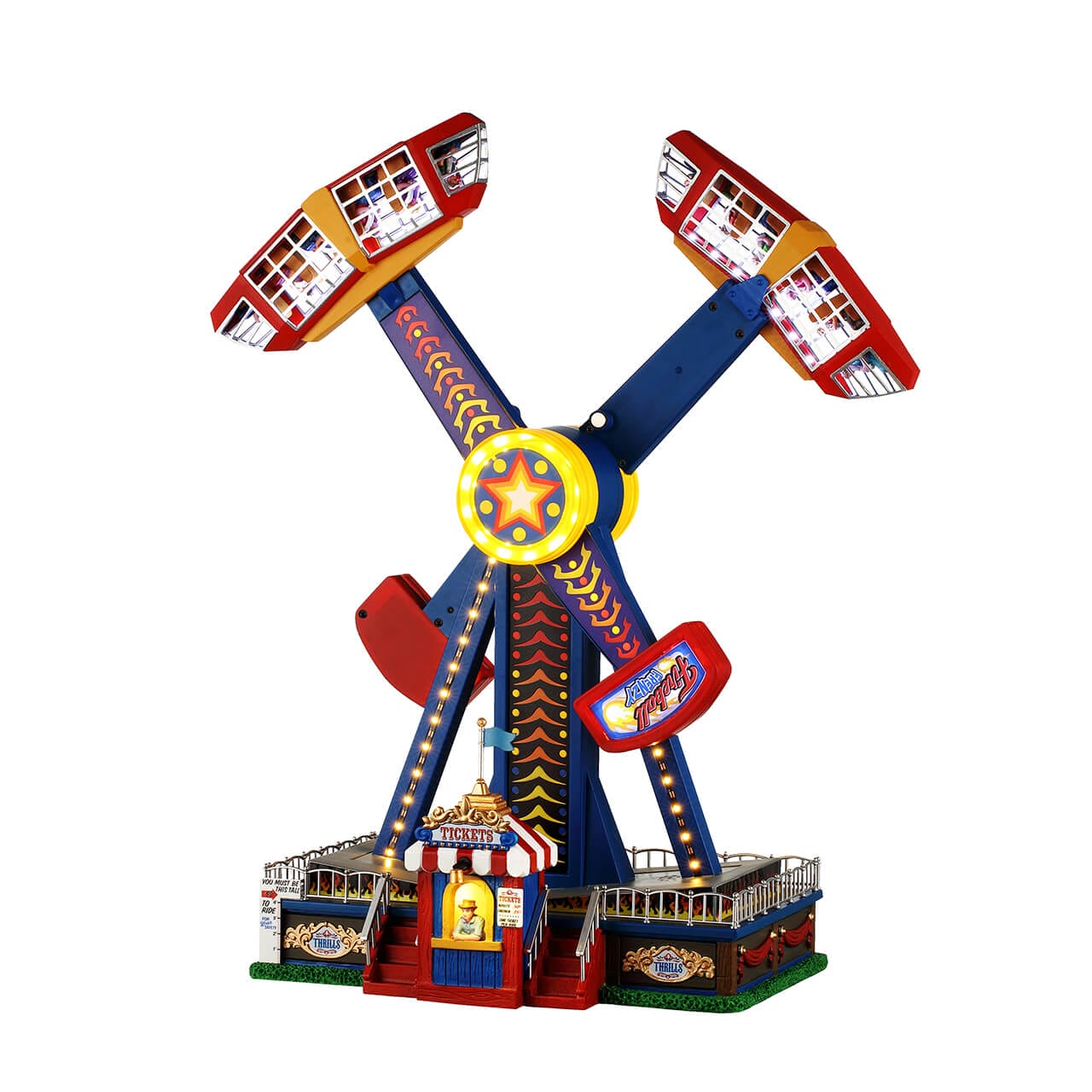 lemax-fireball-frenzy-man-ge-carnival-village-anim image 1
