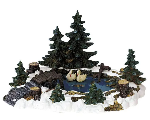 lemax-pine-haven-pond-tang-miniature image 1