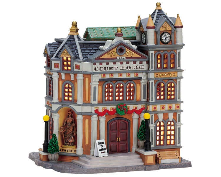 lemax-court-house-palais-de-justice-miniature-lumineux image 1