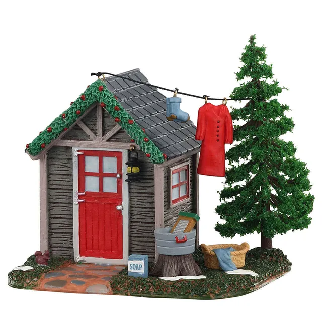 lemax-rustic-washhouse-b-timent-lavoir-rustique-village-de-no-l-miniature image 1