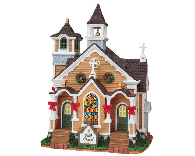 lemax-faith-chapel-chapelle-miniature-lumineuse image 1