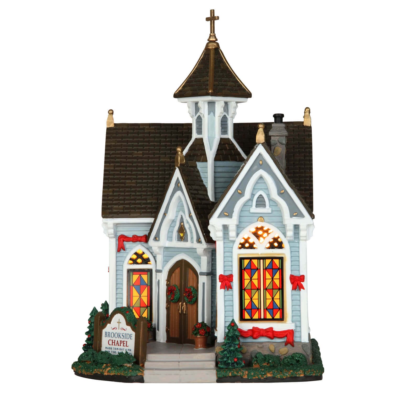 lemax-brookside-chapel-glise-miniature-village-de-no-l image 3