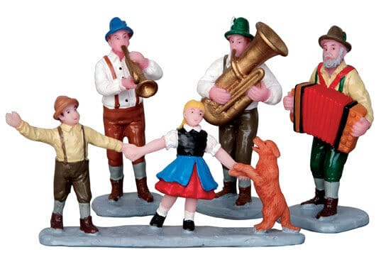 lemax-alpine-musicians-set-of-4-lot-4-figurines-musiciens image 1