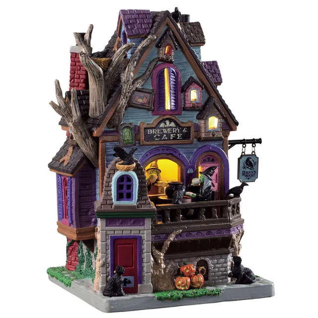 lemax-raven-s-roost-brewery-cafe-b-timent-spooky-town-halloween image 1