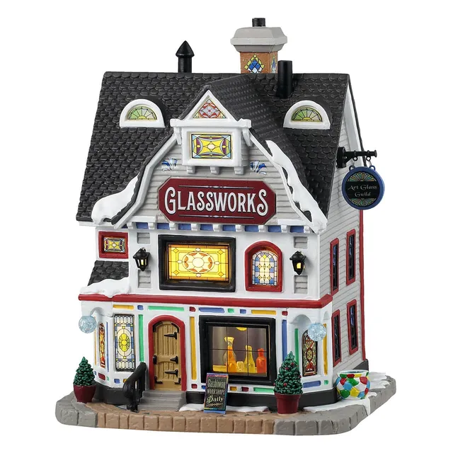 lemax-glassworks-maison-miniature-illumin-e-caddington image 1