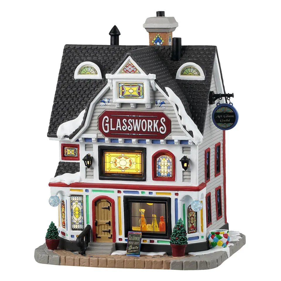 lemax-glassworks-maison-miniature-illumin-e-caddington image 1