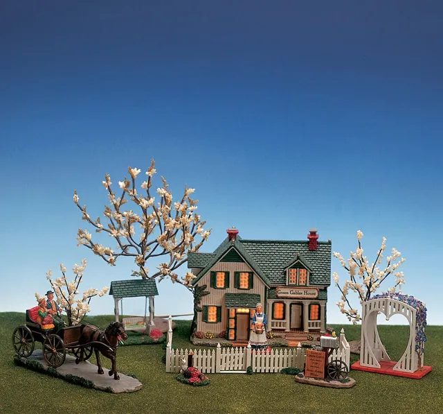 lemax-green-gables-house-set-maison-miniature-de-collection image 1