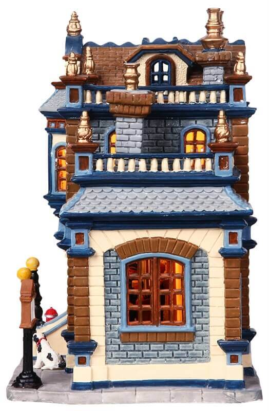 lemax-center-city-police-station-b-timent-miniature-lumineux image 3