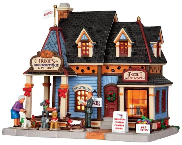 lemax-trixie-s-dog-boutique-pet-shop-b-timent-miniature-animalerie image 1