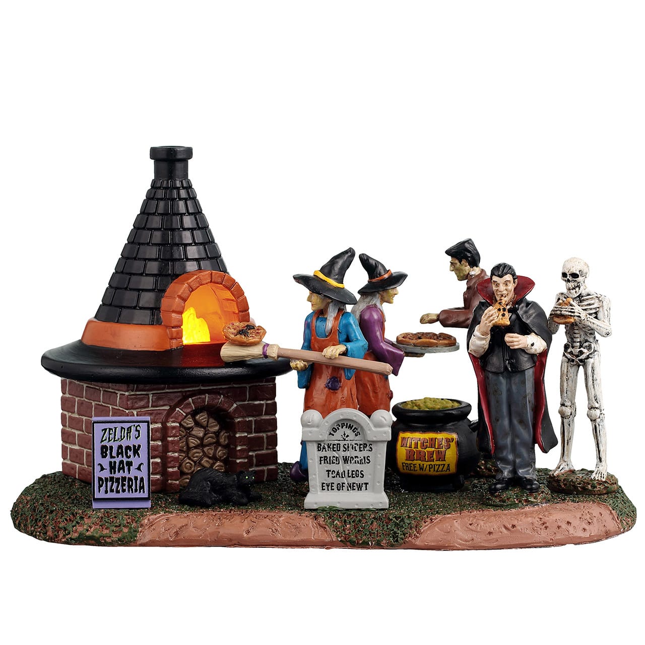 lemax-zelda-s-black-hat-pizzeria-pizzeria-hant-e-spooky-town image 5