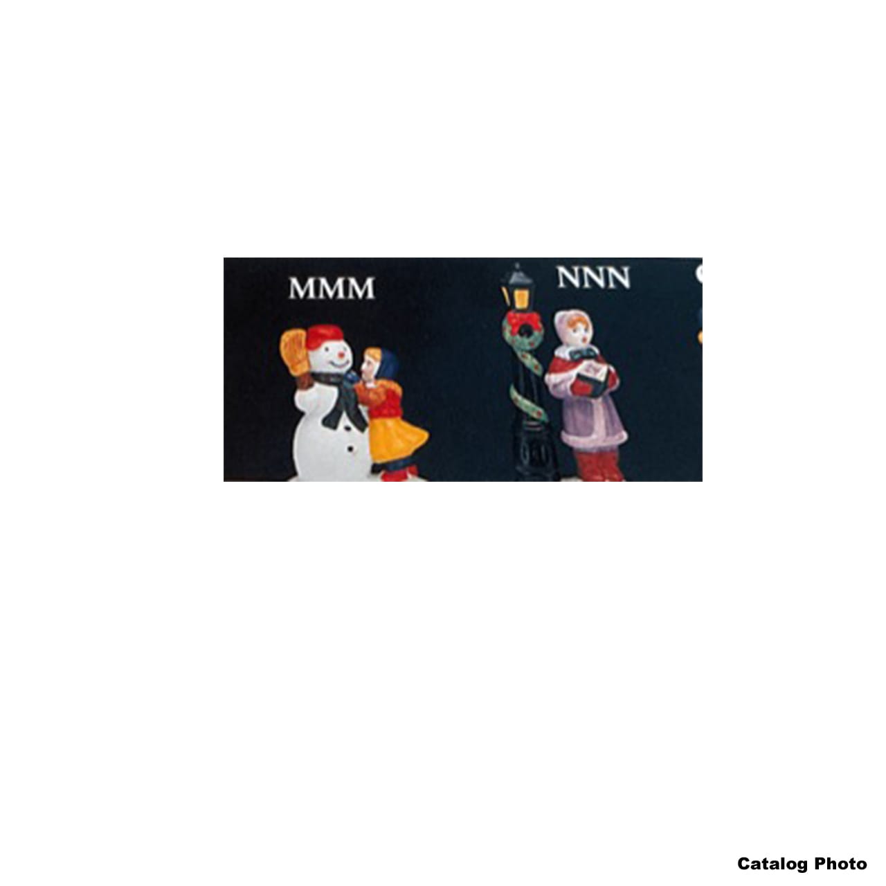 lemax-girl-fixing-snowman-figurine-fille-et-bonhomme-de-neige image 1