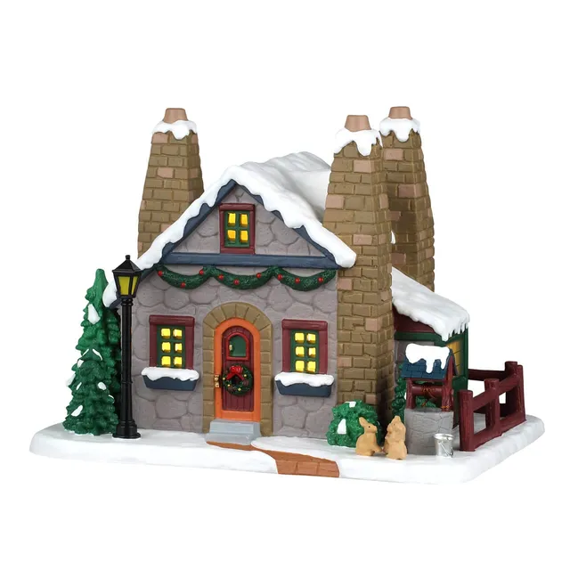 lemax-piney-grove-cottage-chalet-miniature-caddington-enneig image 1