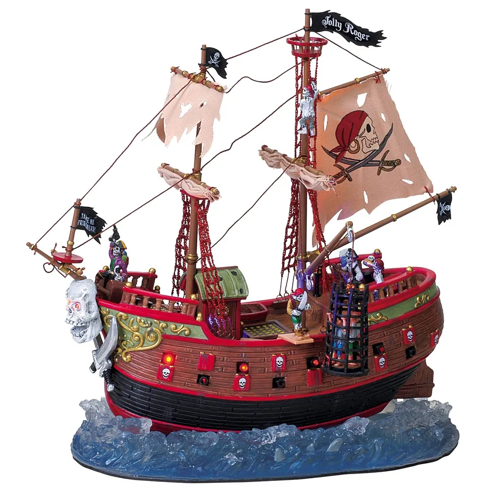 lemax-the-jolly-roger-bateau-pirate-anim-spooky-town image 1