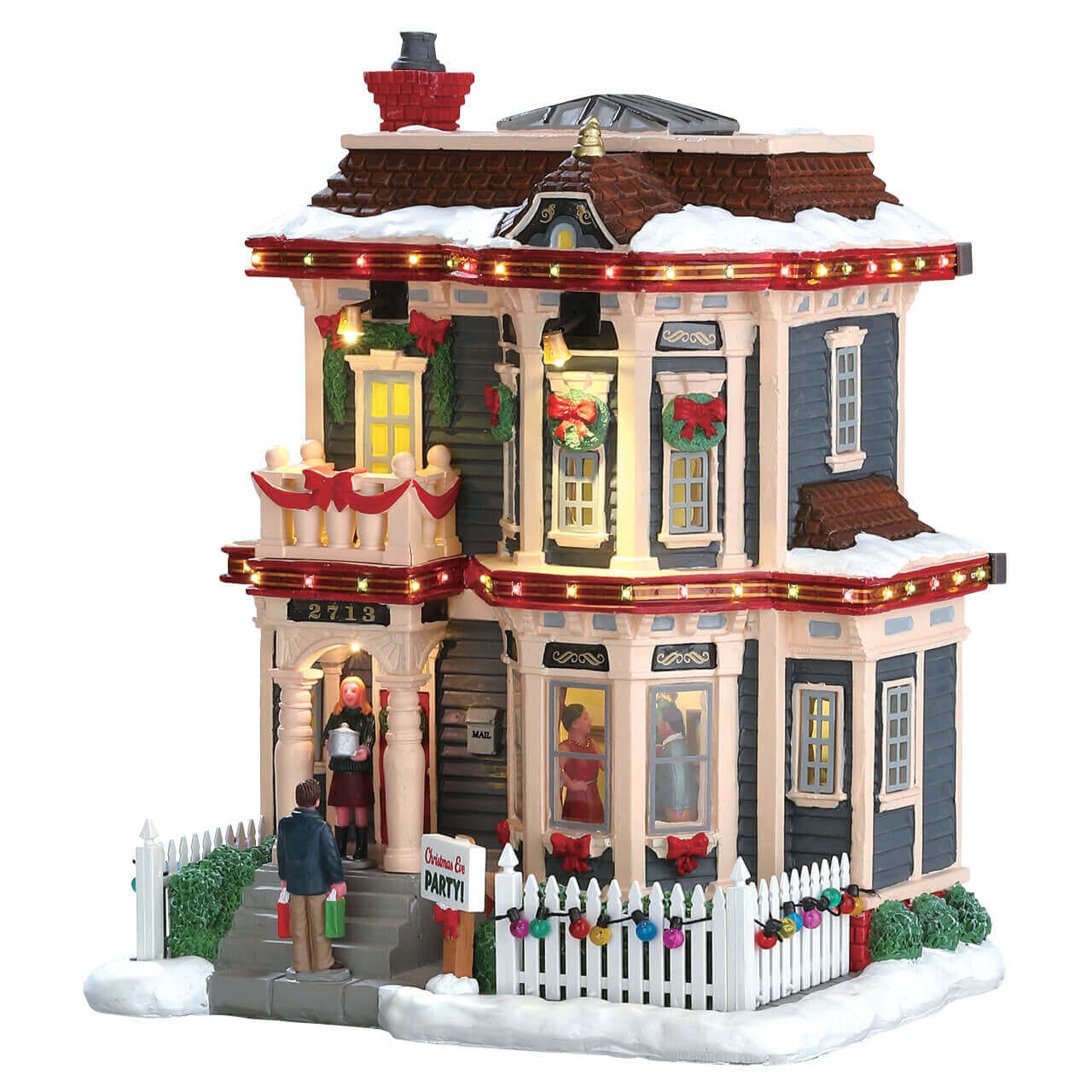lemax-christmas-eve-party-maison-miniature-de-f-te-de-no-l image 1