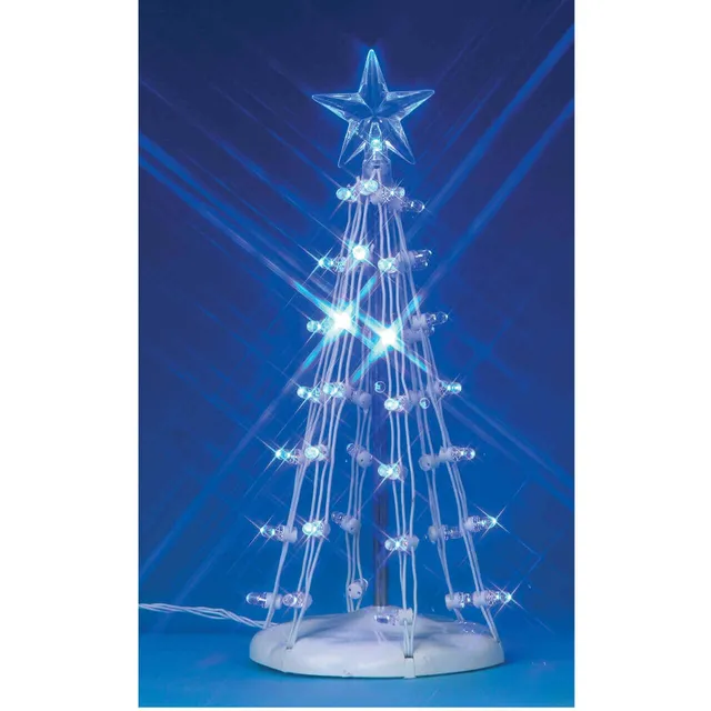 lemax-lighted-silhouette-tree-blue-medium-arbre-lumineux-bleu-taille-m image 1
