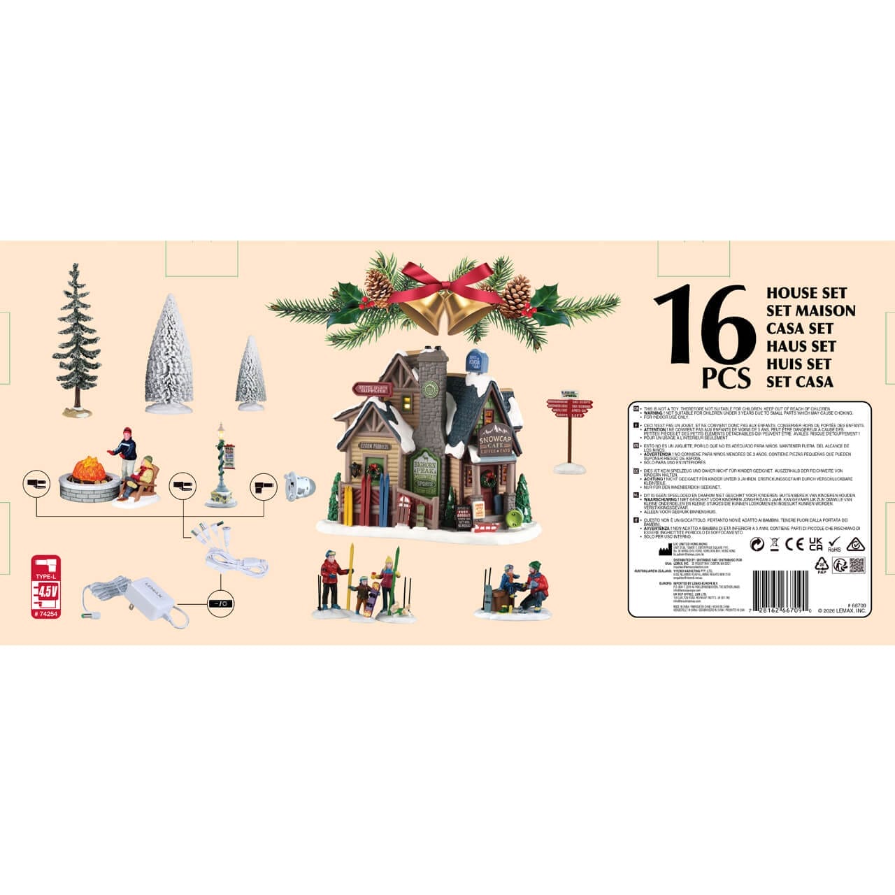 lemax-bighorn-peak-mountain-sports-snow-gear-set-coffret-vail-village image 3