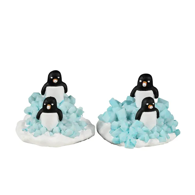 lemax-candy-penguin-colony-colonie-de-pingouins-miniatures image 1