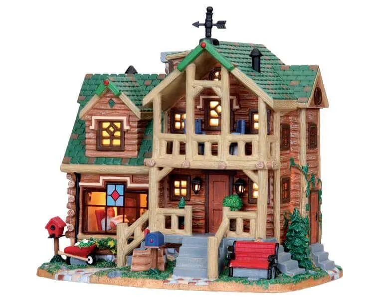 lemax-timber-ridge-retreat-chalet-miniature-refuge-montagne image 1