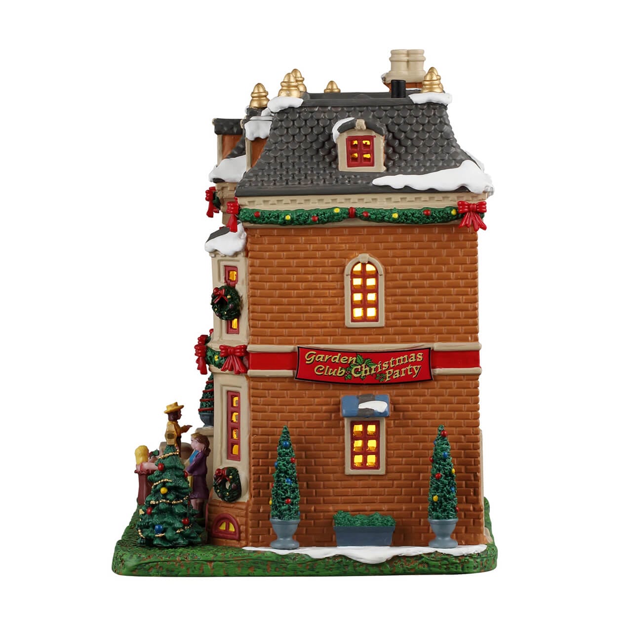 lemax-garden-club-christmas-party-b-timent-miniature-de-collection-caddington image 3