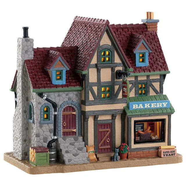 lemax-benjamins-bakery-boulangerie-miniature-lumineuse-de-no-l image 1