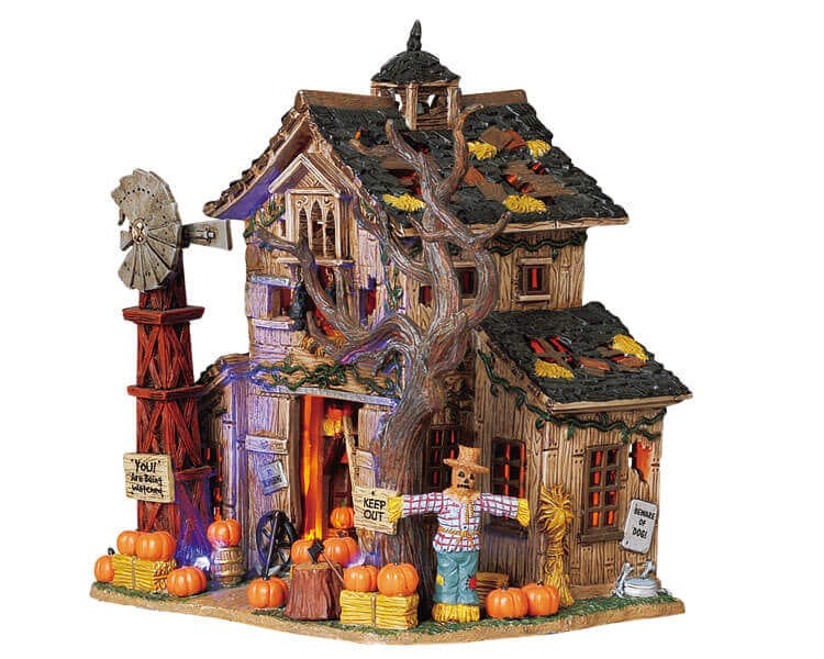 lemax-creepy-barn-grange-hant-e-spooky-town image 2